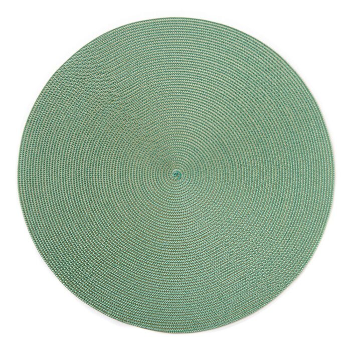 15'' Round 2-Tone Braided Placemat