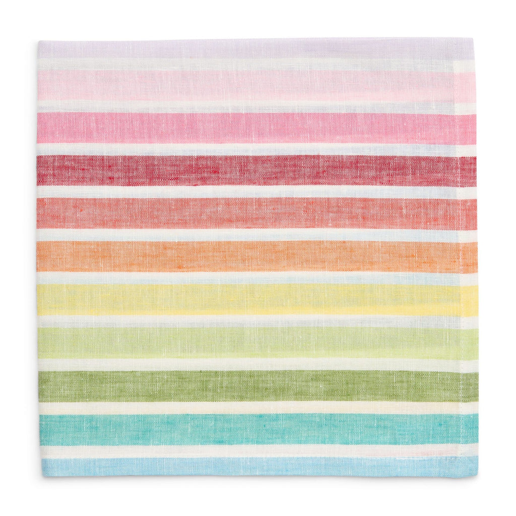 Bermuda Multi Stripe Linen Napkin Set of 4