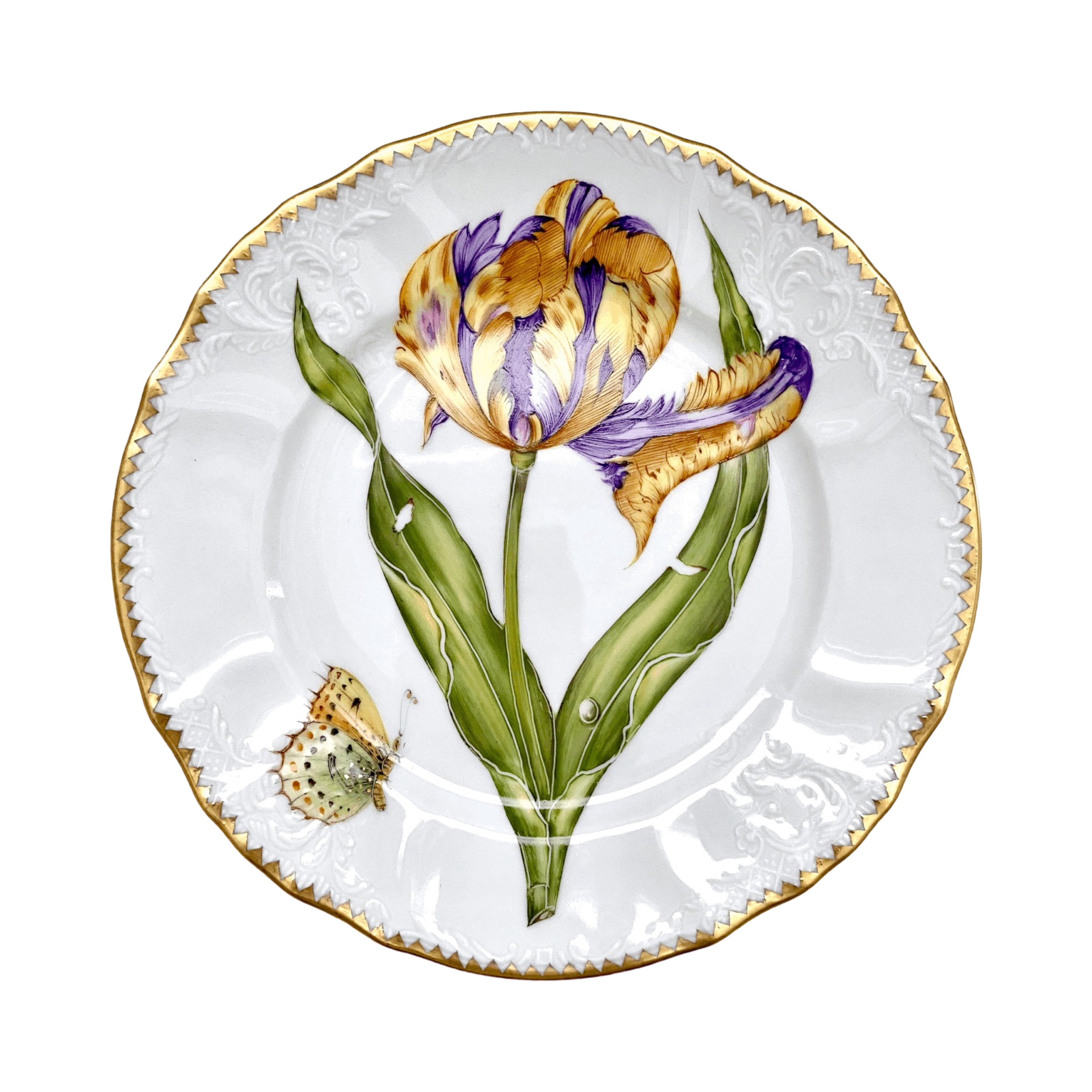 Anna Weatherley Tulip Salad Dessert Plate