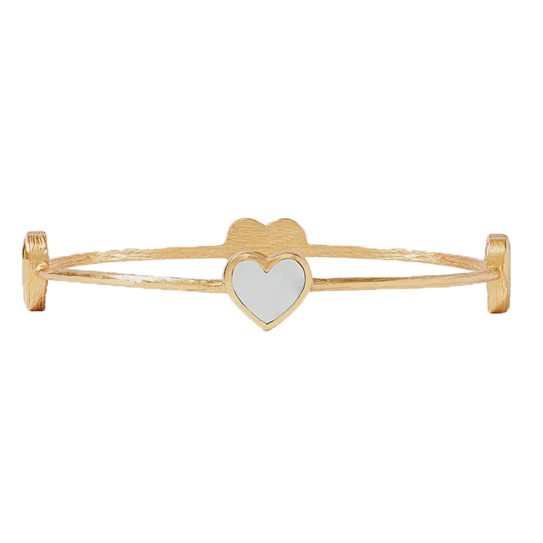 Julie Vos Mother of Pearl Heart Bangle