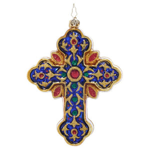 Christopher Radko Sacred Season Cross Ornament