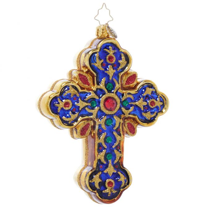 Christopher Radko Sacred Season Cross Ornament