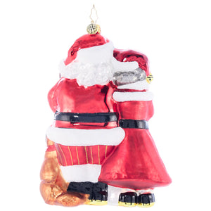 Christopher Radko Holiday Paws with Mr. & Mrs. Claus Ornament