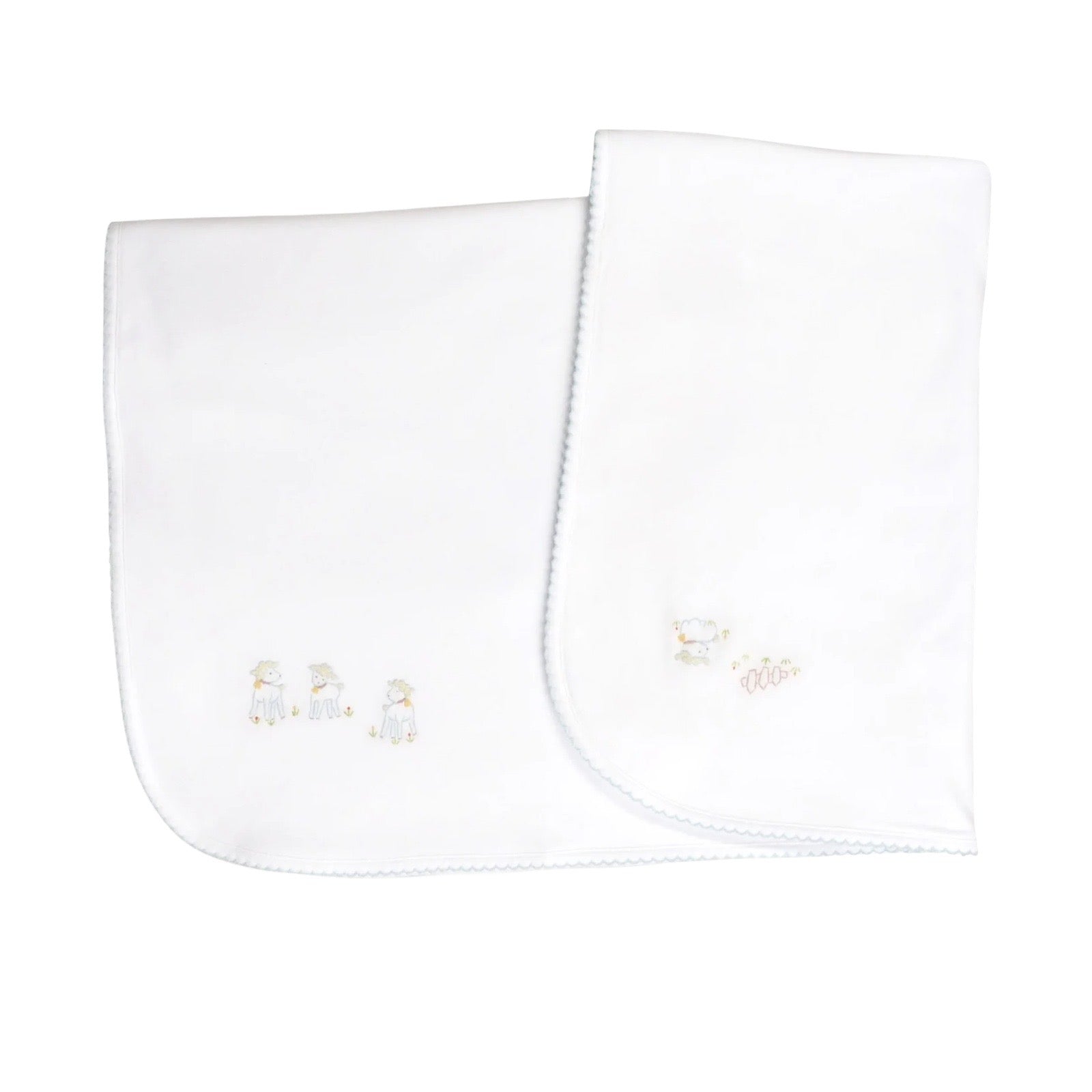 Lamb Baby Blanket Blue
