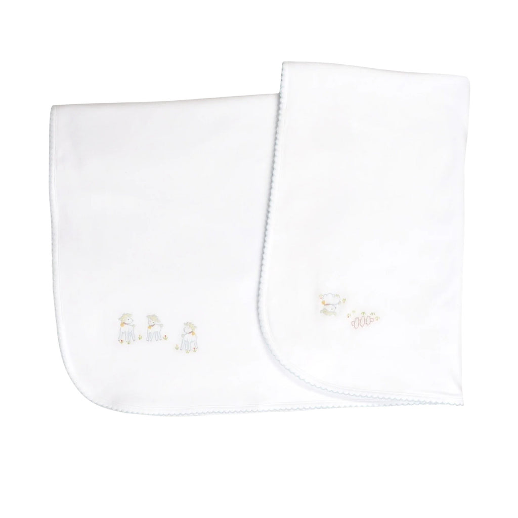 Lamb Baby Blanket Blue