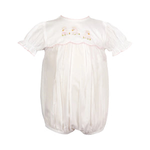 Lamb Embroidery Bubble Pink
