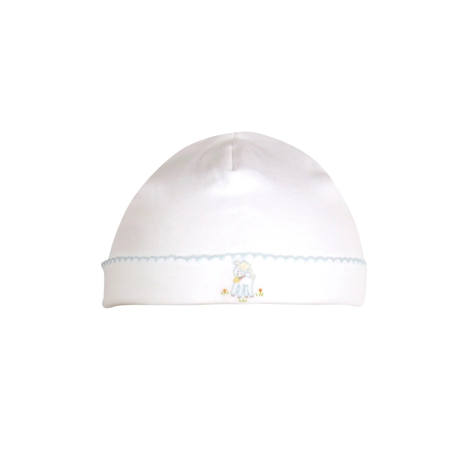 Lamb Embroidery Baby Cap