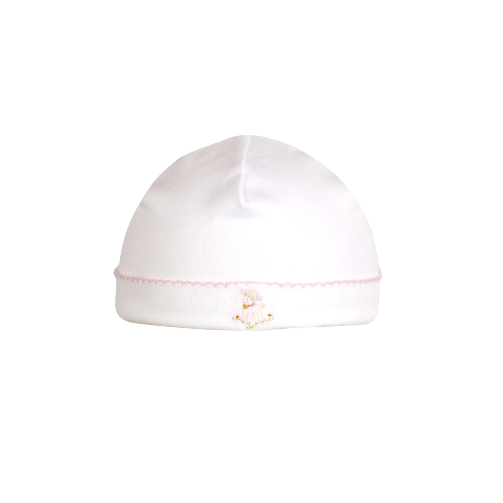 Lamb Embroidery Baby Cap