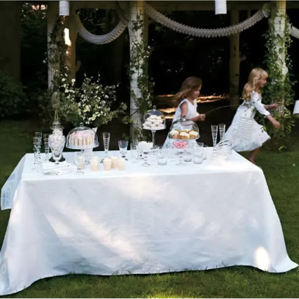 Siena Blanc White Tablecloth